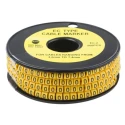RS PRO EC Slide-On Cable Marker Black Pre-printed 0 for 3.6 mm to 7.4 mm Cable Diameter 5 mm Length 812-0931