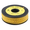 RS PRO EC Slide-On Cable Marker Black Pre-printed "5" for 3.6 to 7.4 mm Cable Yellow PVC Material 85°C 812-0950