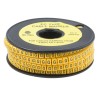 RS Pro EC Slide-On Cable Marker, Black Legend "G", Yellow PVC, 3.6-7.4 mm Cable Diameter, 5 mm Length, RoHS 812-0985