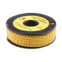 RS PRO EC Slide-On Cable Marker Black Pre-printed "2" for 3.6-7.4 mm Cable, Yellow PVC, 5mm Length 812-0944