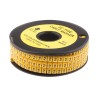 RS PRO EC Slide-On Cable Marker Black Pre-printed "2" for 3.6-7.4 mm Cable, Yellow PVC, 5mm Length 812-0944