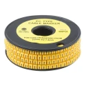 RS Pro EC Slide-On Cable Marker, Black Legend "I", Yellow Polyvinyl Chloride, 3.6mm to 7.4mm Cable Diameter, 5mm 812-0997