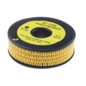 RS PRO EC Slide-On Cable Marker Black Pre-printed Earth Symbol Yellow Marker PVC 3.6-7.4mm Cable 812-1063
