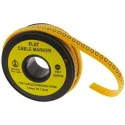 RS PRO Slide-On Cable Marker Black Pre-printed 0 for 3.5mm to 7mm Cable 5mm Length 812-1076