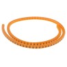 RS PRO Snap-On Cable Marker Black Pre-Printed "0" for 3 to 3.4 mm Cable Orange MB-1 812-1247