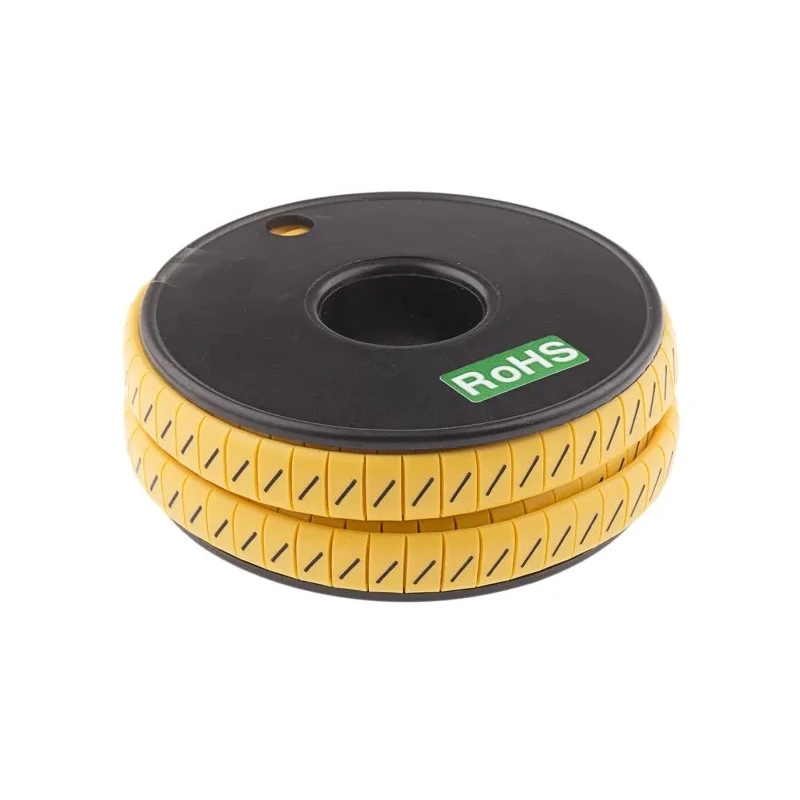 RS PRO Slide-On Cable Marker Black Pre-printed Legend "/" for 3.5 mm to 7 mm Cable 812-1199