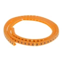 RS PRO Snap-On Cable Marker Black Pre-printed Legend 3 for 3-3.4 mm Cable 812-1253