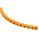 RS PRO Snap-On Polyamide 6 Cable Marker, Pre-Printed Legend "6", Black on Orange, 3 mm to 3.4 mm Cable Diameter, 4 812-1269