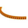 RS PRO Snap-On Cable Marker, Polyamide 6, Orange Marker Colour, Black Legend "D", For 4mm-5mm Cable Diameter 812-1439