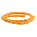 RS PRO Snap-On Pre-Printed Cable Marker Black "5" Orange Polyamide 6 for 4-5 mm Diameter Cables 812-1405