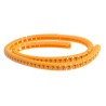 RS PRO Snap-On Pre-Printed Cable Marker Black "5" Orange Polyamide 6 for 4-5 mm Diameter Cables 812-1405