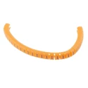 RS PRO Snap-On Cable Marker, Black, Pre-printed "1", Orange Marker Colour, for 4-5 mm Cable Diameter 812-1394