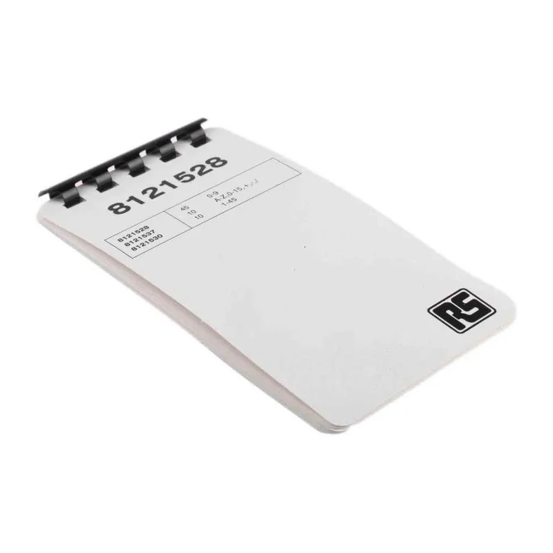 RS PRO Adhesive Cable Marker White Black Legend 0 to 9 33mm x 5.6mm 812-1528