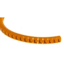 RS PRO Snap-On Cable Marker, Black, Pre-Printed "L", For 4-5 mm Cable Diameter, Polyamide 6, Orange Marker Colour 812-1464