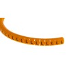 RS PRO Snap-On Cable Marker, Black, Pre-Printed "L", For 4-5 mm Cable Diameter, Polyamide 6, Orange Marker Colour 812-1464