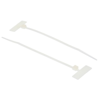 RS PRO Cable Marker, Natural, Pre-printed Blank, 20 mm Cable, Polyamide 66, Flame Retardant, Model 812-1559