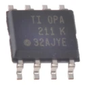 Texas Instruments Operational Amplifier, Surface Mount, SOIC Package, 80 MHz Gain Bandwidth Product, 18V Max Supply OPA211ID
