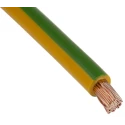 RS PRO H07V-K Series Green Yellow 10 mm² Hook Up Wire 100 m Polyvinyl Chloride 4520005