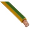 RS PRO H07V-K Series Green Yellow 10 mm² Hook Up Wire 100 m Polyvinyl Chloride 4520005
