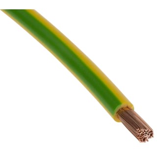 Lapp H07V-K Series Green Yellow 6 mm² Hook Up Wire 100 m Polyvinyl Chloride 4520004