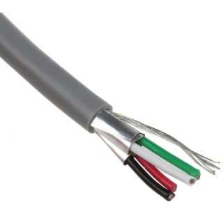 RS PRO Data Cable 2 Pairs 4 Cores 0.34 mm² 100 m Grey PVC Sheath Euroclass Eca 812-4690
