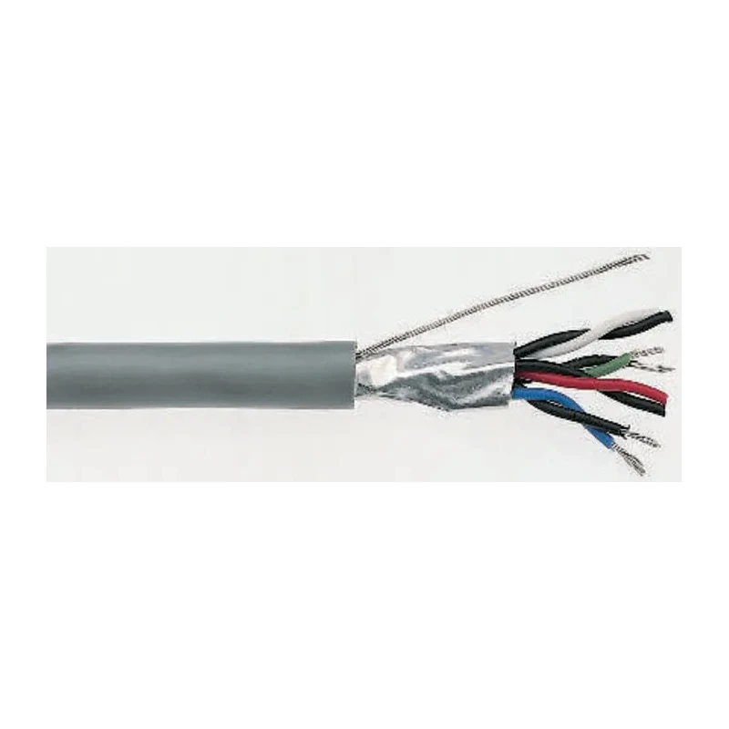 RS PRO Data Cable 6 Pairs 12 Cores 0.25 mm² 100 m Grey Sheath Low Smoke Zero Halogen 812-4769