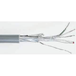 RS PRO Data Cable 2 Pairs 4 Cores 0.34 mm² 100 m Grey Sheath Polyvinyl Chloride 812-4747