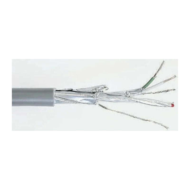 RS PRO Data Cable 2 Pairs 4 Cores 0.34 mm² 100 m Grey Sheath Polyvinyl Chloride 812-4747