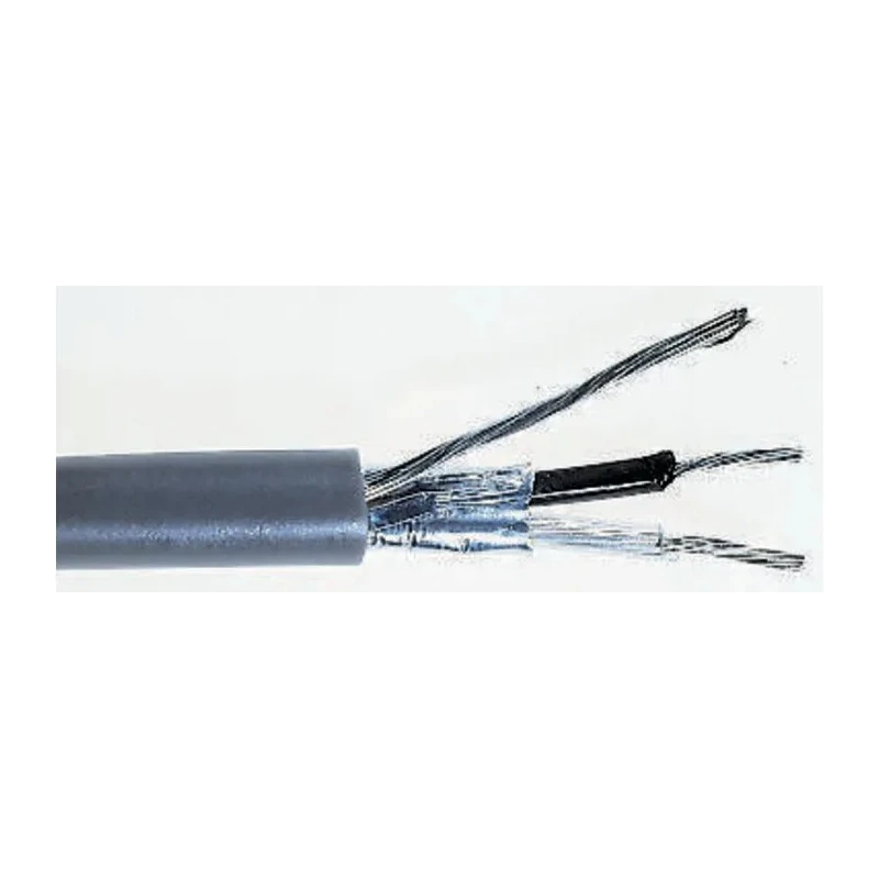 RS PRO Data Cable 1 Pair 2 Cores 0.5 mm² 500 m Grey Polyvinyl Chloride Sheath 300V 812-4772