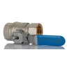 RS PRO Brass Threaded Full Port Ball Valve 1 in BSP 14 bar Max Operating Pressure 100°C 812-5188