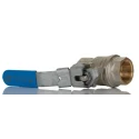 RS PRO Brass Threaded 2-Way BSP Ball Valve 14 bar, Steel Handle, 3/4in 812-5185