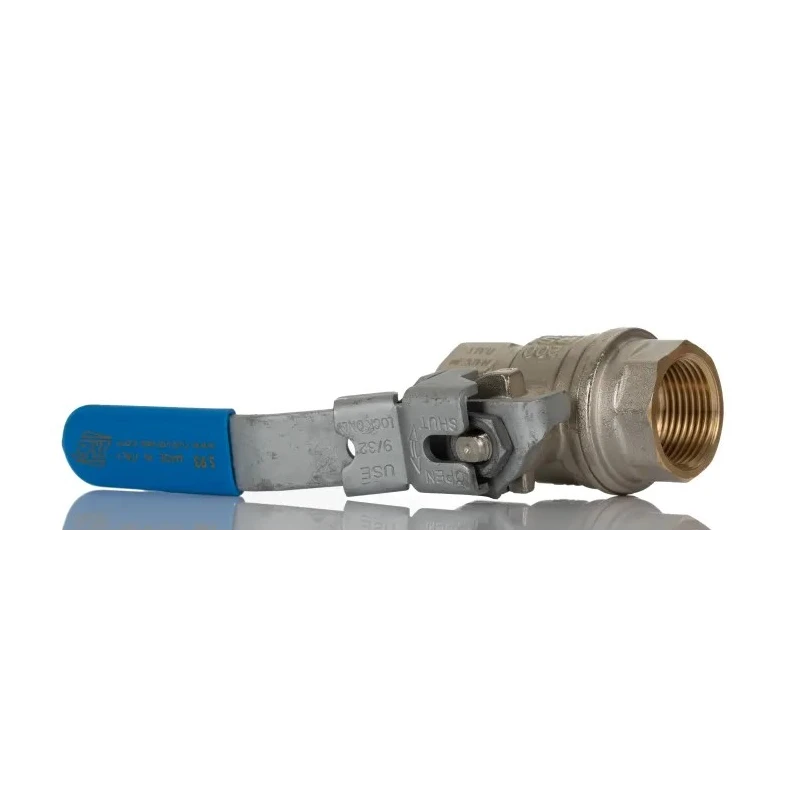 RS PRO Brass Threaded 2-Way BSP Ball Valve 14 bar, Steel Handle, 3/4in 812-5185