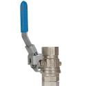 RS PRO Brass Threaded 2-Way BSP Ball Valve 14 bar, Steel Handle, 3/4in 812-5185