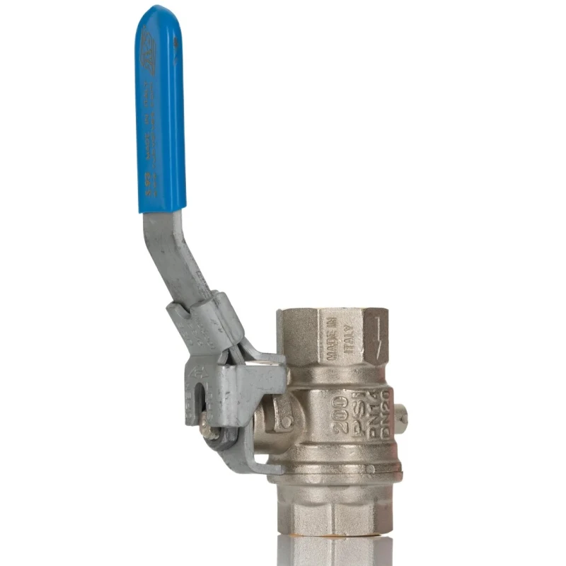 RS PRO Brass Threaded 2-Way BSP Ball Valve 14 bar, Steel Handle, 3/4in 812-5185