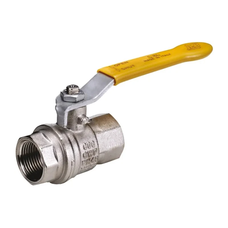 RS PRO Nickel Plated Brass Threaded BSPT Ball Valve 40 bar, 30 bar Operating Pressure 812-5286