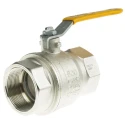 RS PRO Nickel Plated Brass Threaded Ball Valve 2 in BSPT, 40 bar, 30 bar 812-5283