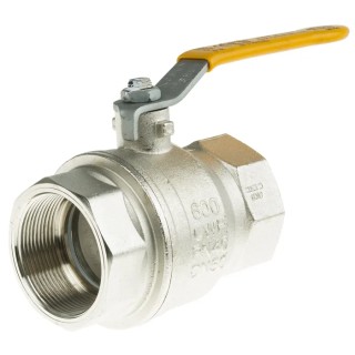 RS PRO Nickel Plated Brass Threaded Ball Valve 2 in BSPT, 40 bar, 30 bar 812-5283