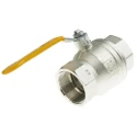 RS PRO Nickel Plated Brass Threaded Ball Valve 2 in BSPT, 40 bar, 30 bar 812-5283