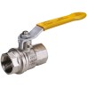 RS PRO Nickel Plated Brass Threaded Ball Valve BSPT 40 bar 30 bar Stainless Steel Handle 812-5292