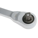 Wera Zyklop 3/8 in Ratchet with Ratchet Handle, Chrome Molybdenum Steel, Chrome Finish, 222mm Overall 05004034001