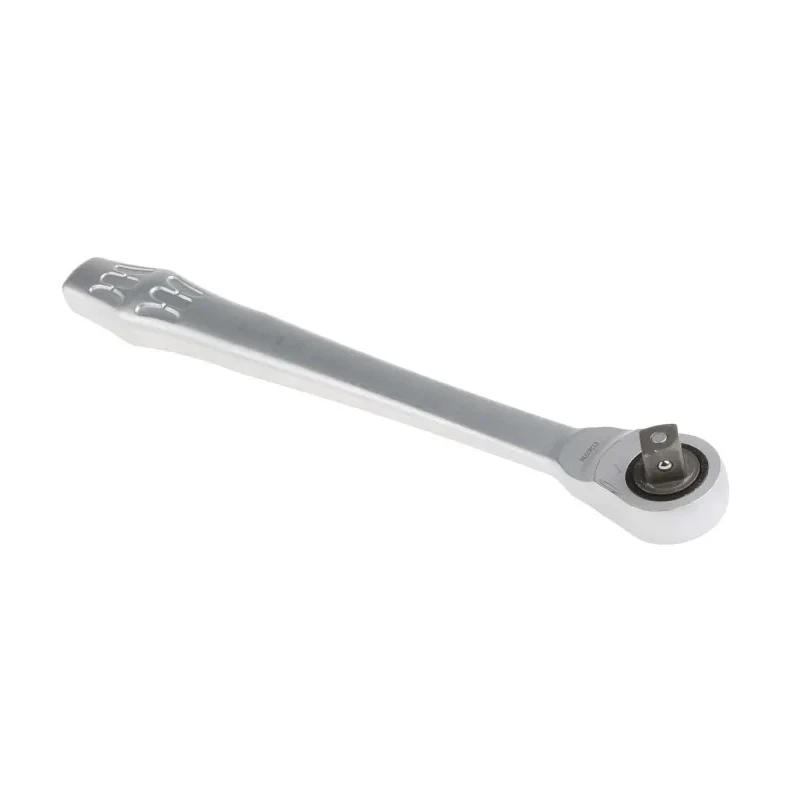 Wera Zyklop 3/8 in Ratchet with Ratchet Handle, Chrome Molybdenum Steel, Chrome Finish, 222mm Overall 05004034001