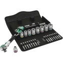 Wera 29-Piece 3/8 in Zyklop Socket Set Chrome Molybdenum Steel Square Drive 05004046001