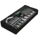 Wera 29-Piece 3/8 in Zyklop Socket Set Chrome Molybdenum Steel Square Drive 05004046001
