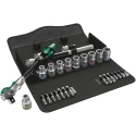 Wera 28-Piece 1/2 in Zyklop Socket Set Chrome Molybdenum Steel Chrome Finish 05004076001