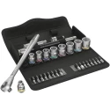 Wera 29-Piece 3/8 in Zyklop Socket Set Chrome Molybdenum Steel Drive Square 05004050001