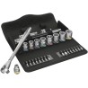 Wera 29-Piece 3/8 in Zyklop Socket Set Chrome Molybdenum Steel Drive Square 05004050001