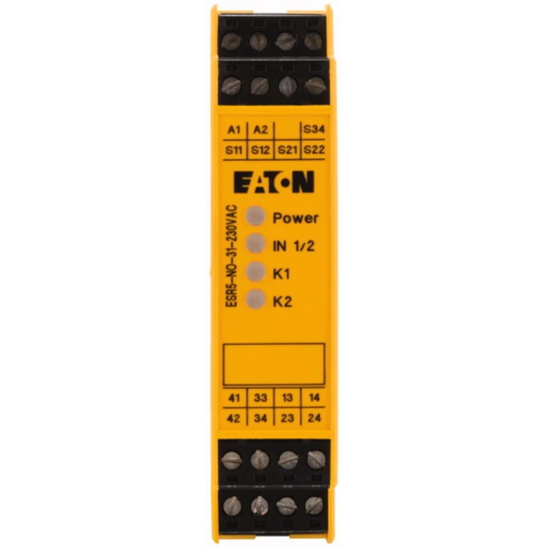 Eaton 230V AC Safety Relay with 3 Safety Contacts ESR5