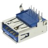 Molex Right Angle Through Hole Female USB Type A USB 3.0 Connector 1 Port 30V 1.8A 48405-0003
