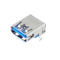 Molex Right Angle Through Hole Female USB Type A USB 3.0 Connector 1 Port 30V 1.8A 48405-0003