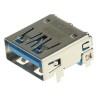 Molex Right Angle Through Hole Female 1 Port USB Type A USB Connector USB 3.0 48393-0003